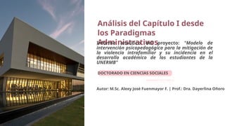 Análisis Paradigmático de la Violencia Intrafamiliar y su Impacto en el ...