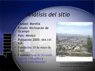 Análisis del sitio  ,[object Object],[object Object],[object Object],[object Object],[object Object],[object Object]