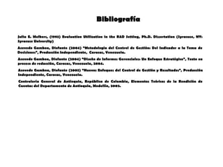 Analisis e Interpretacion de Indicadores Prof Diofante (IV)