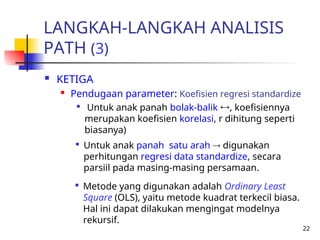ANALISIS-JALUR-Model path analysis hubungan antar variabel .ppt