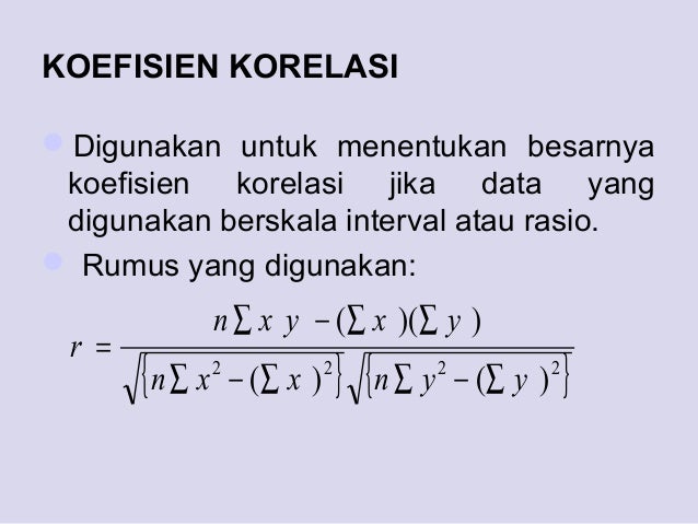 Analisis Korelasi Sederhana
