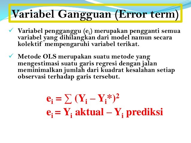 Analisis regresi-sederhana