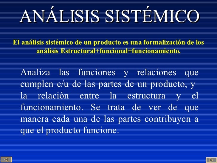Analisis Sistemico Analisis Sistemico