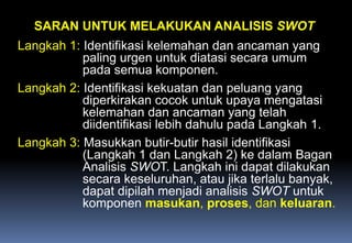 analisis-swot(1).pptx mencari akar ,masalah dengan pendekatan SWOT | PPTX
