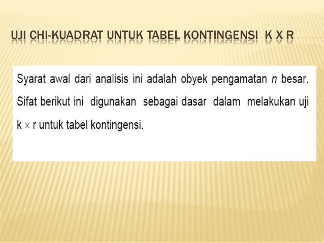 Analisis tabel-kontingensi