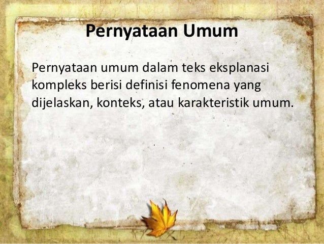 Analisis Teks Eksplanasi Kompleks Kelompok 3