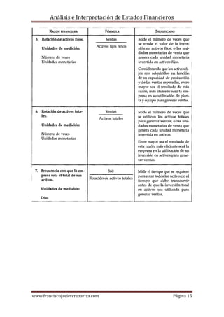 Análisis e Interpretación de Estados Financieros




www.franciscojaviercruzariza.com                       Página 15
 