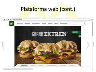 Plataforma web (cont.)
 