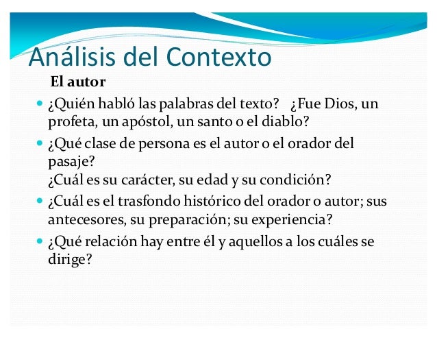 Analisis biblico exegesis