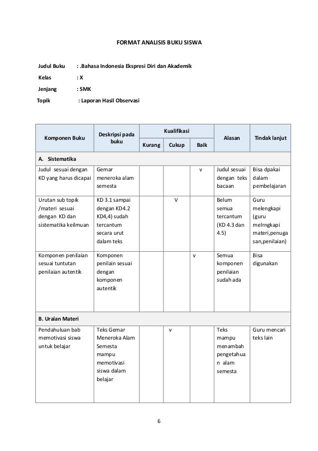 Analisis buku guru dan siswa