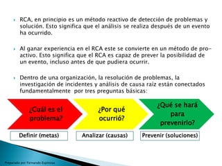 Formato Rca Analisis causa raiz (rca) | PDF
