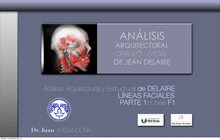 Dr. Juan ARGANDOÑA
Análisis Arquitectural y Estructural de DELAIRE
LÍNEAS FACIALES
PARTE 1: Línea F1
 