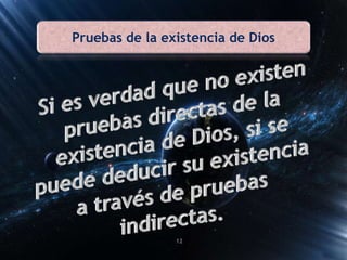 Pruebas de la existencia de Dios
12
 