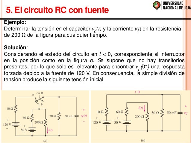 Analisis circuitos eléctricos primer y segundo orden