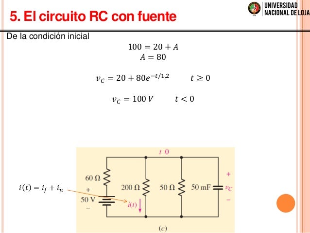 Analisis circuitos eléctricos primer y segundo orden