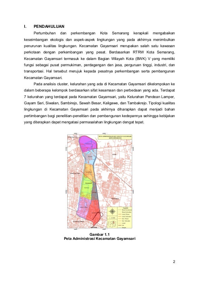 Analisis Cluster berdasarkan Tipologi Lingkungan di Analisis Cluster berdasarkan Tipologi Lingkungan di