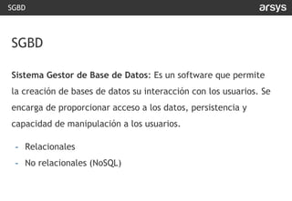 SGBD Open Source más populares | PDF