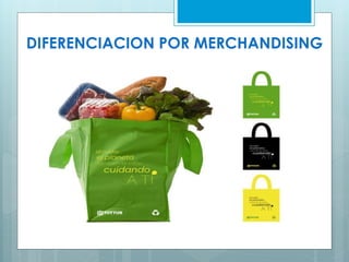 DIFERENCIACION POR MERCHANDISING
 