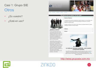 50
Casi 1: Grupo SIE
Otros
• ¿Es vuestro?
• ¿Está en uso?
http://www.gruposie.com.mx
 