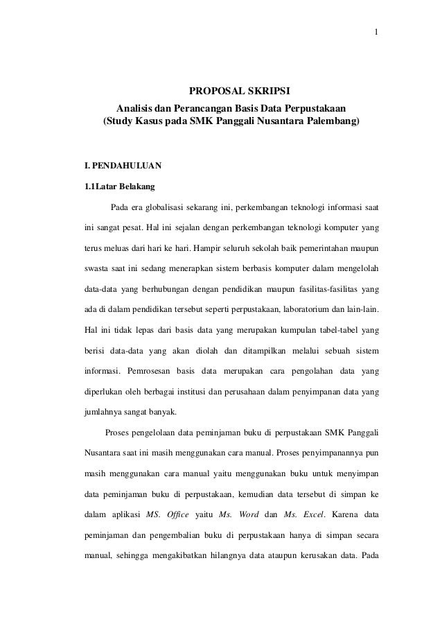 Analisis Dan Perancangan Basis Data Perpustakaan