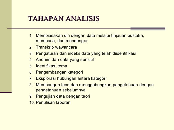 Analisis Data Kualitatif