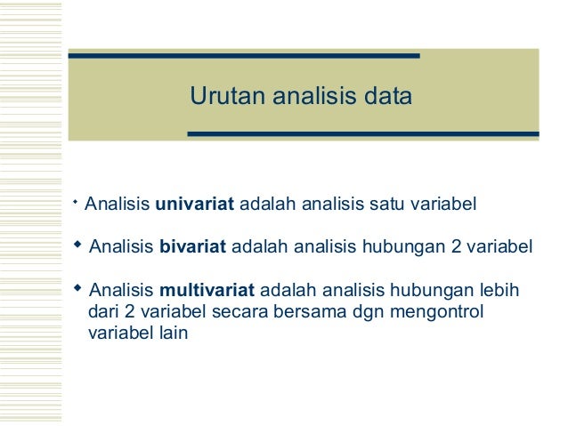 Analisis Data Statistik Oleh Sudibyo Supardi