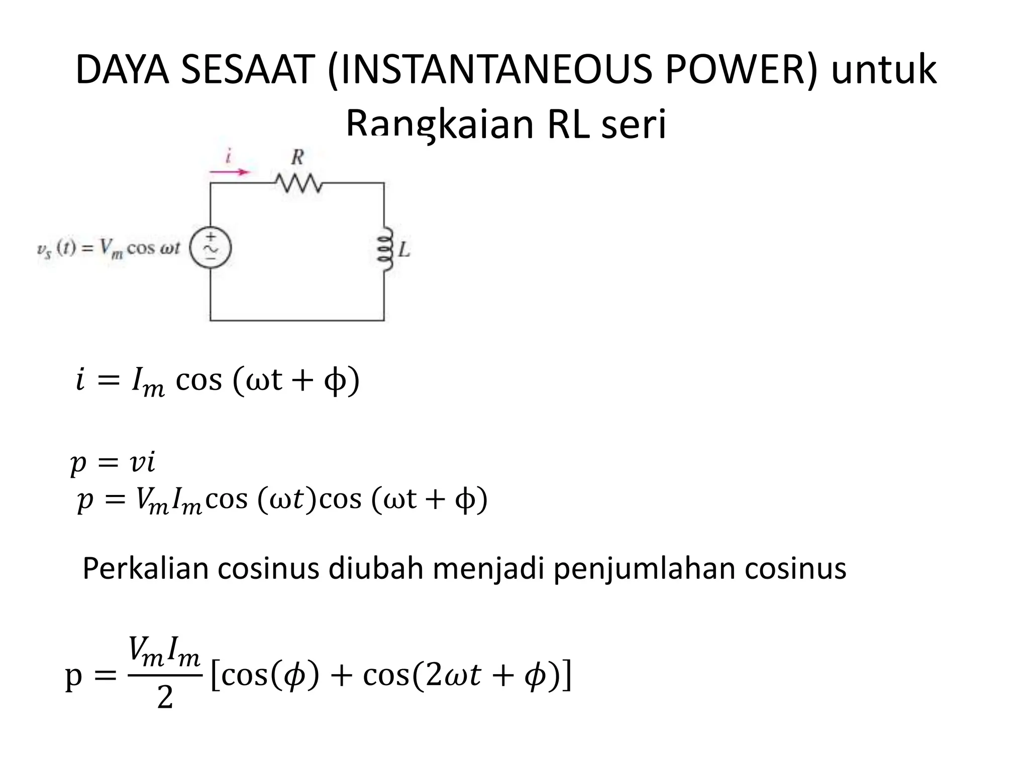 ANALISIS DAYA RANGKAIAN AC.scecrctxxepptx | PPTX