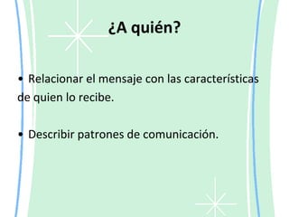 Relacionar atributos de quienes envían