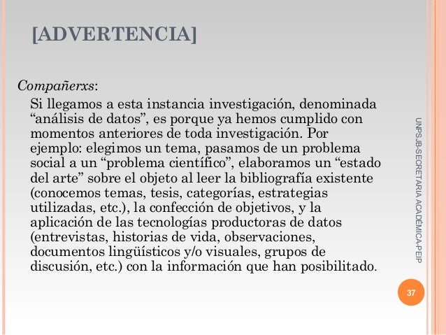 Analisis de datos cualitativos.