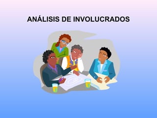 ANÁLISIS DE INVOLUCRADOS
 