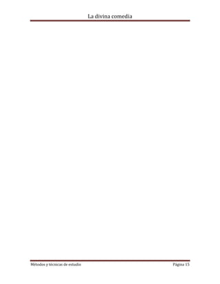Analisis de la divina comedia