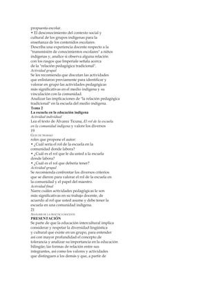 Analisis de la practica docente