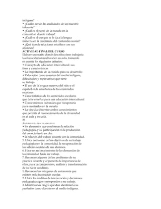 Analisis de la practica docente