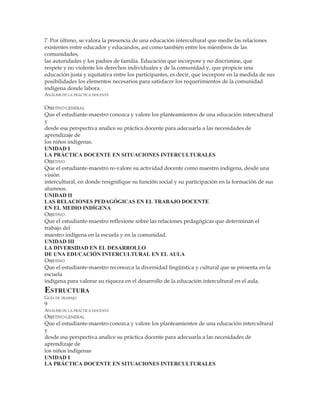 Analisis de la practica docente