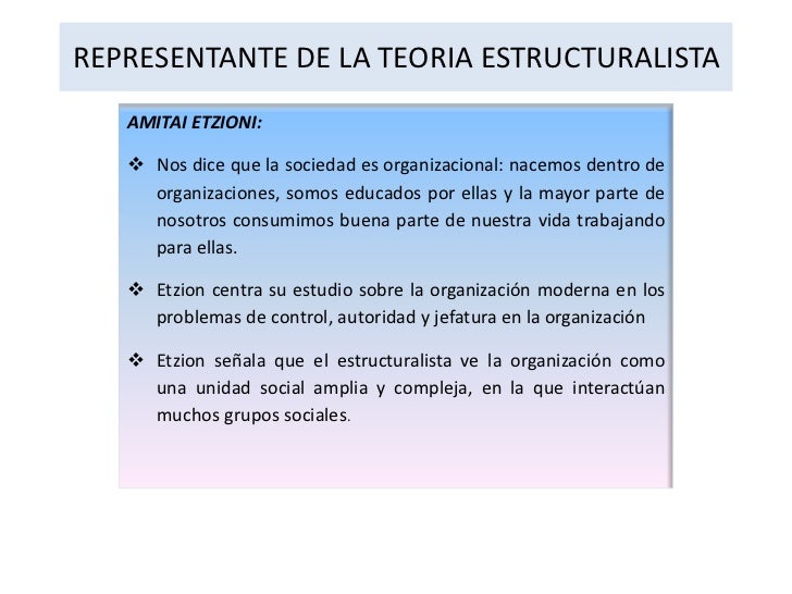 Analisis de la teoria estructuralista