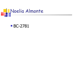 Noelia Almonte ,[object Object]