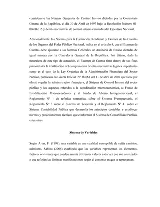 Analisis del sistema de control interno | PDF