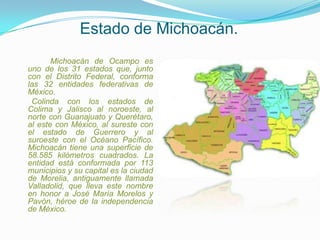 Analisis de michoacan y sus recursos | PPTX