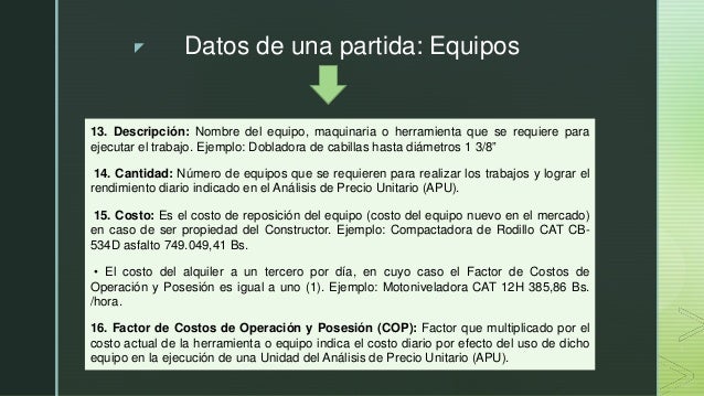 Analisis De Precios Unitarios