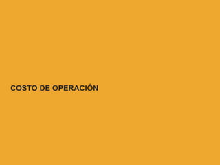 COSTO DE OPERACIÓN
 