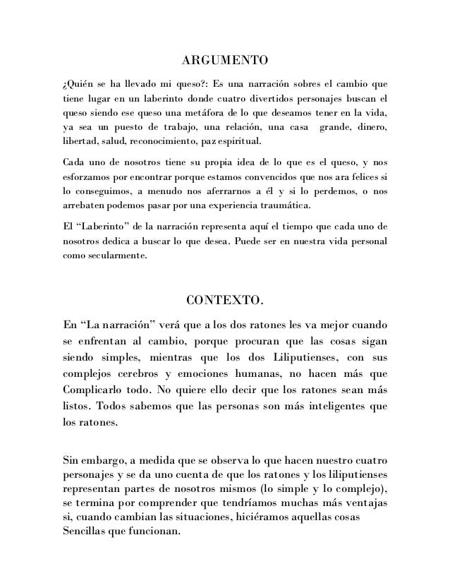 Libro Quien Se Ha Llevado Mi Queso Pdf Libros Afabetización