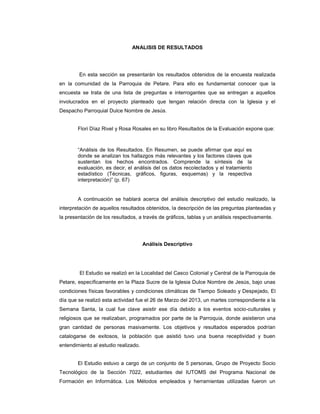 Encuesta y Analisis de los Resultados | PDF