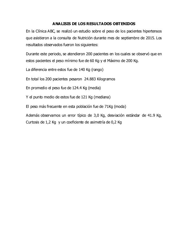 Analisis de resultados trabajo estadistica