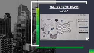 ANÁLISIS FISICO URBANO
17
ALTURA
 