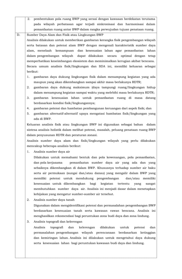 Analisis Dibutuhkan Dalam Pembuatan Rdtr Permen Atr No 16 Tahun 2018