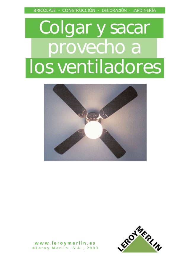 Analisis e instalacion de ventiladores techo