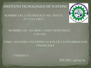 INSTITUTO TECNOLOGICO DE TUXTEPEC
 