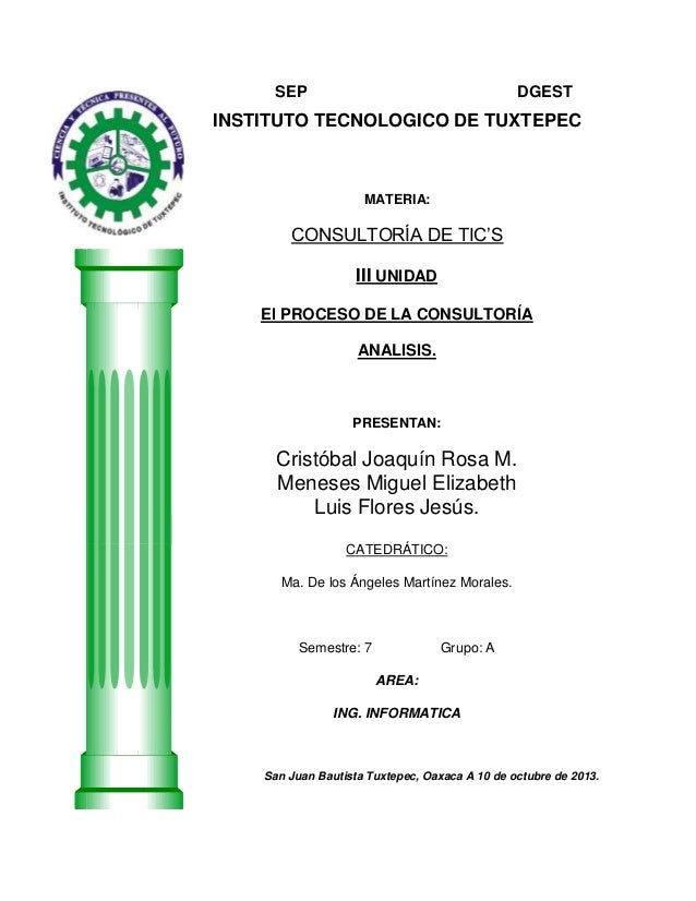 Analisis el proceso de consultoria