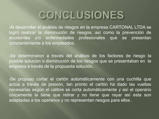 RIESGOS FISICOS2.2.1.1El ruido: El sonido consiste en un movimiento ondulatorio  producido en un medio elástico por una fuente de vibración. La onda es de tipo longitudinal cuando el medio elástico en el que se propaga el sonido es el aire  se regenera por variaciones de presión  atmosférica por sobre y debajo el valor  normal  originadas por la fuente de vibración. La velocidad de propagación del sonido en el aire a O es de 331 metros por segundo y A varia aproximadamente a razón de 0.65 metros por segundo por cada centígrado de cambio en la temperatura. Existe un límite de tolerancia del oído humano. Entre 100-120 de DB, el ruido se hace inconfortable. A la 130 de DB se siente crujidos, DE 130 A 140 DB las sensaciones se hacen dolorosas y a los 160 DB el efecto es devastador.Esta tolerancia no depende  de la frecuencia, aun que las altas frecuencias producen las sensaciones más desagradables.