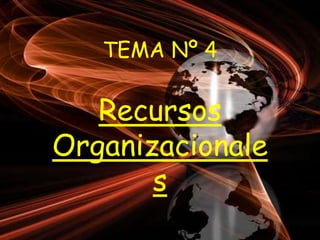 TEMA Nº 4
Recursos
Organizacionale
s
 